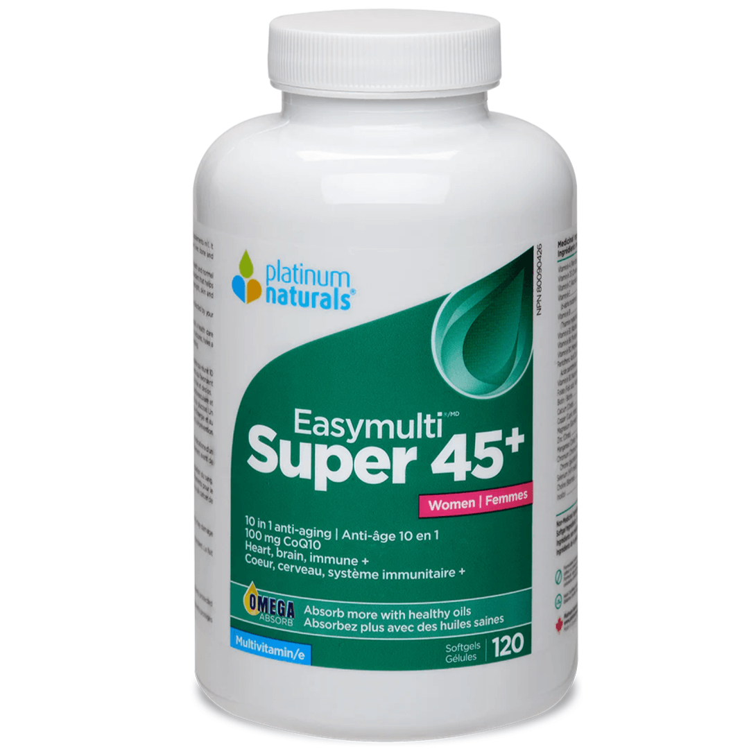 Platinum Naturals Super Easymulti 45+ Women 120 Softgels Vitamins - Multivitamins at Village Vitamin Store