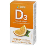 Platinum Naturals Vitamin D3 Drops Orange 15mL Vitamins - Vitamin D at Village Vitamin Store