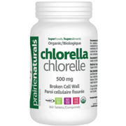 Prairie Naturals Chlorella Organic 500mg 360 Tabs Supplements - Greens at Village Vitamin Store