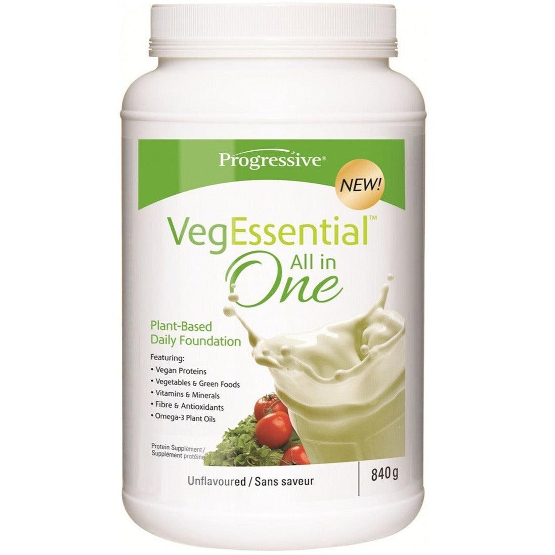Progressive VegEssential All in One Unflavoured 840g Supplements - Protein at Village Vitamin Store
