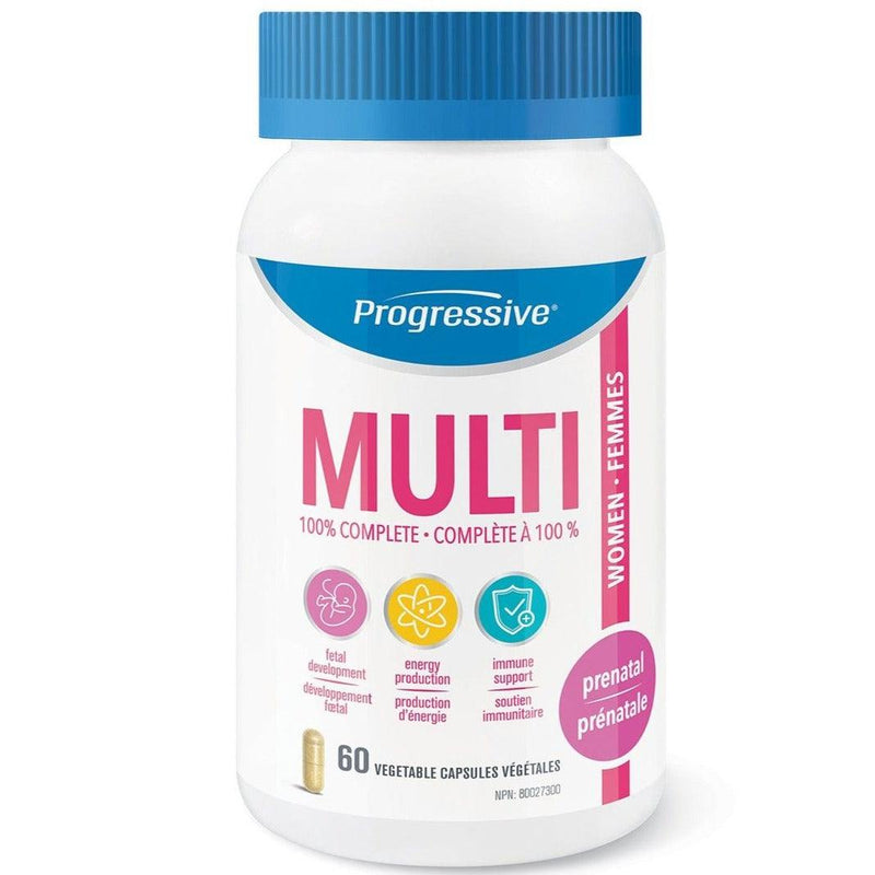 Progressive Multi Prenatal Women 60 Veggie Caps Supplements - Prenatal at Village Vitamin Store