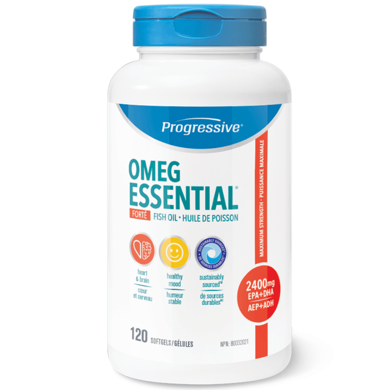 Progressive OmegEssential Forte 120 Softgels Supplements - EFAs at Village Vitamin Store