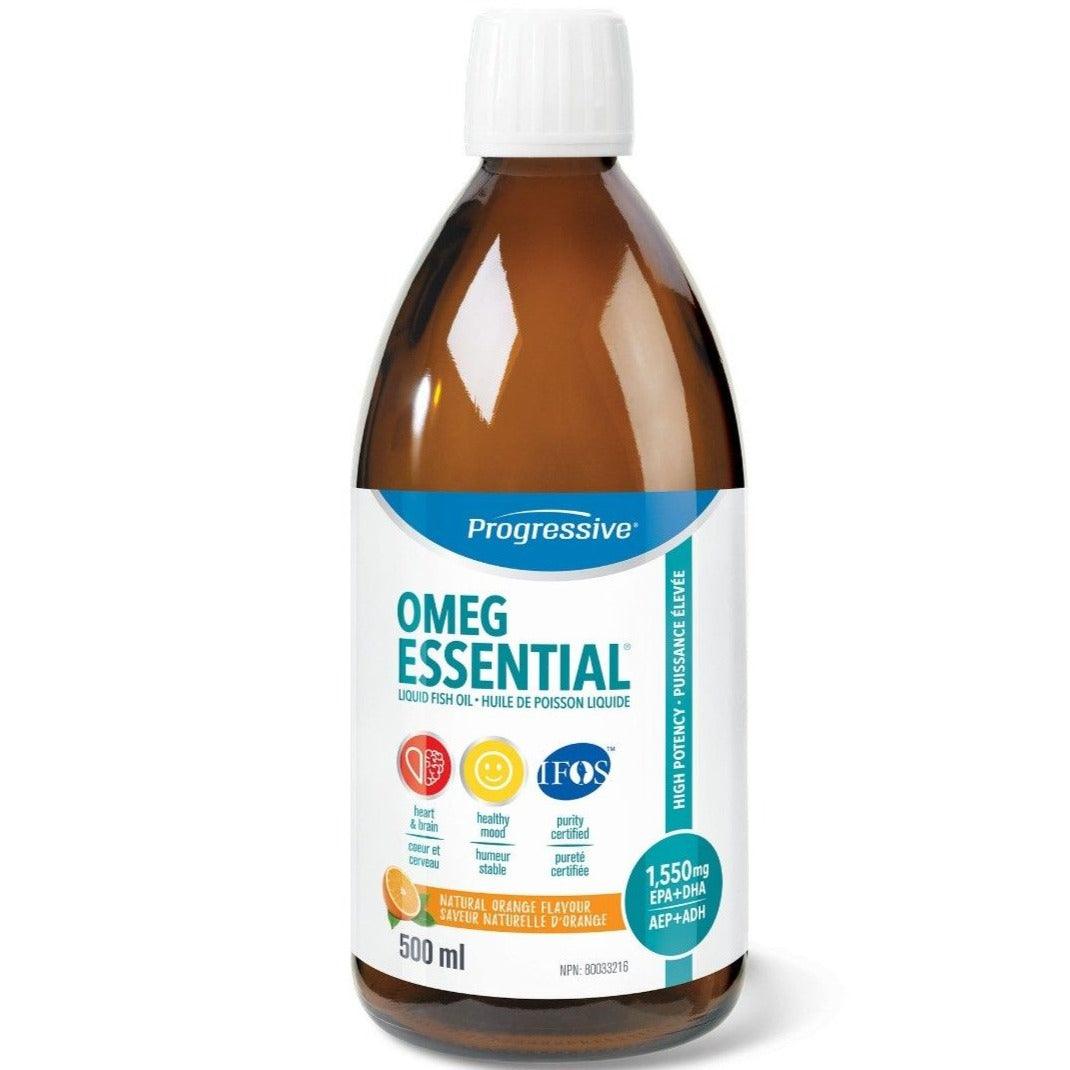 Progressive OmegEssential Natural Orange 500mL Supplements - EFAs at Village Vitamin Store