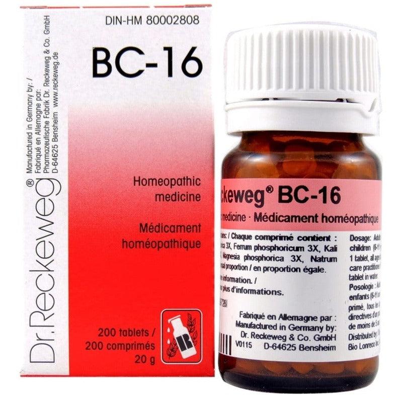 Dr. Reckeweg BC-16 200 Tablets Homeopathic at Village Vitamin Store