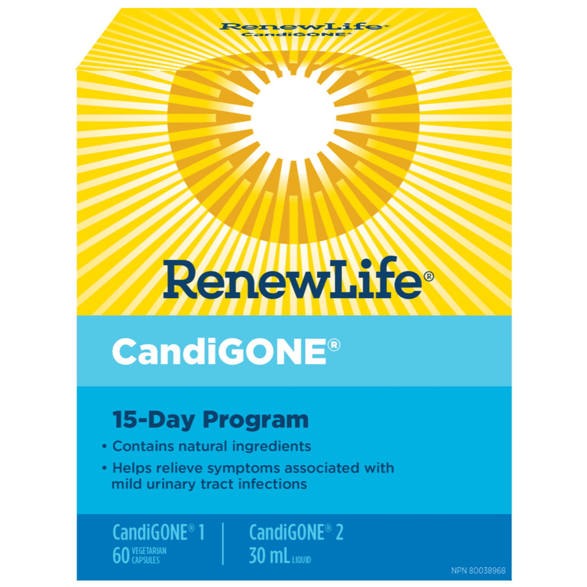Renew Life Candigone 15 Day Program | Village Vitamin Store Canada