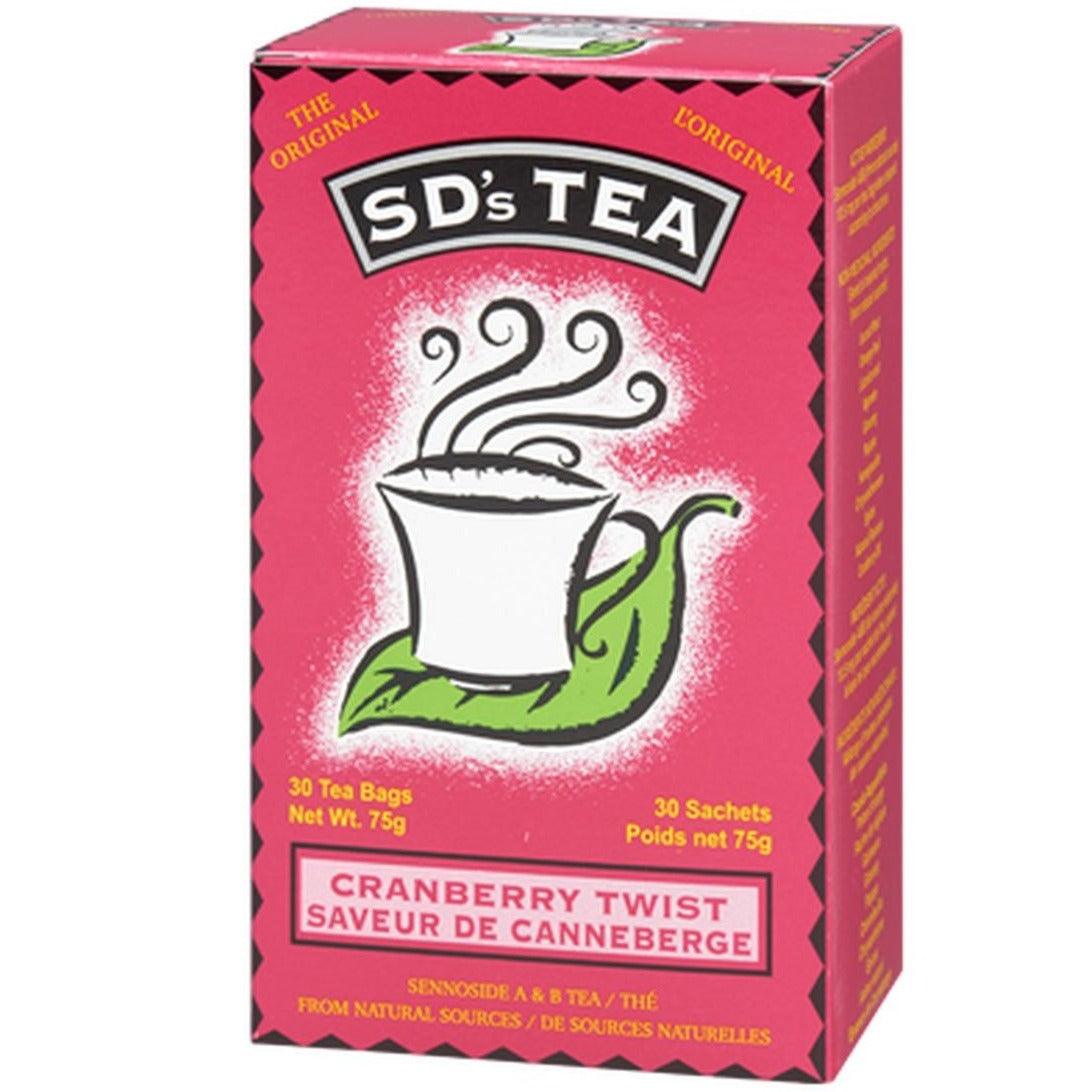 SD's Tea Cranberry Twist 30 Tea Bags Food Items at Village Vitamin Store