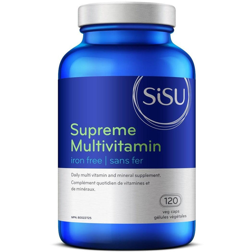 SISU Supreme Multivitamin(Iron Free) 120 Veggie Caps Vitamins - Multivitamins at Village Vitamin Store