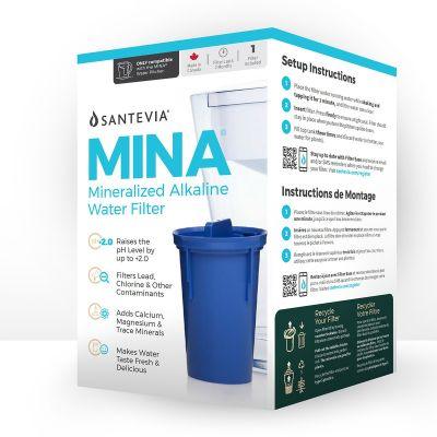 Santevia Alkaline Pitcher Filter Mina 1 Pack Water Filtration at Village Vitamin Store
