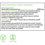 SiSU Vitamin B12 5000mcg Cherry 60 Sublingual Tabs Vitamins - Vitamin B at Village Vitamin Store