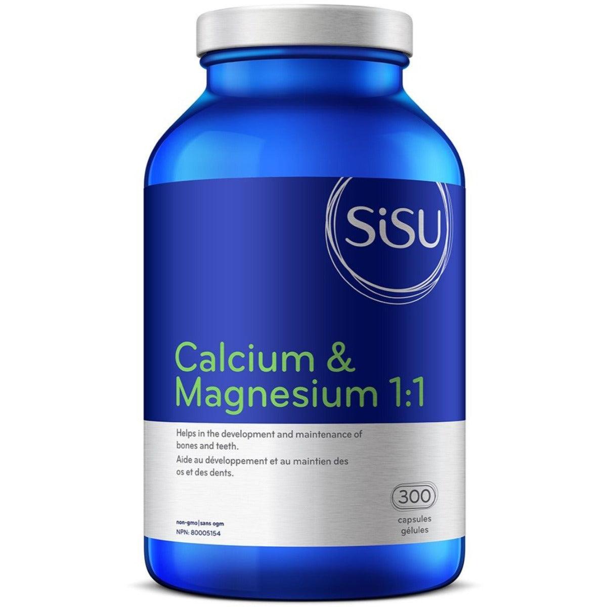 Sisu Calcium & Magnesium 1:1 300 Caps Minerals - Calcium at Village Vitamin Store