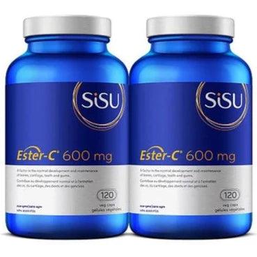 Sisu Ester-C 600mg 120 Veggie Caps (Shrink Wrap 120x2)* Vitamins - Vitamin C at Village Vitamin Store
