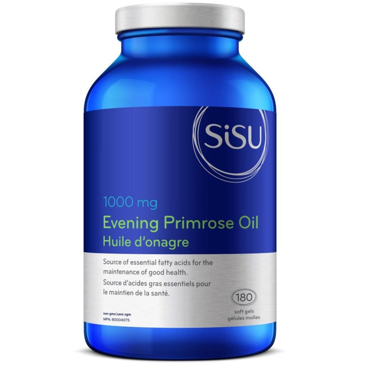 Sisu Evening Primrose Oil 1000mg 180 Softgels Supplements - EFAs at Village Vitamin Store