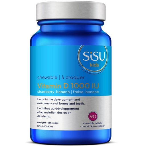 Sisu Kids Vitamin D 1000 IU 90 Chewable Tabs Supplements - Kids at Village Vitamin Store