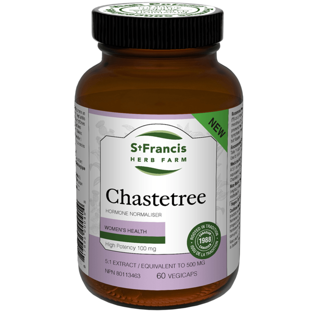 St. Francis Chastetree 60 Veggie Caps Supplements - Hormonal Balance at Village Vitamin Store