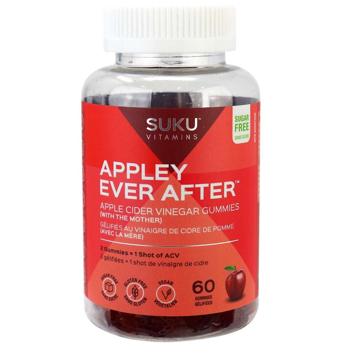 Suku Vitamins Appley Ever After Apple Cider Vinegar 60 Gummies Supplements - Weight Loss at Village Vitamin Store