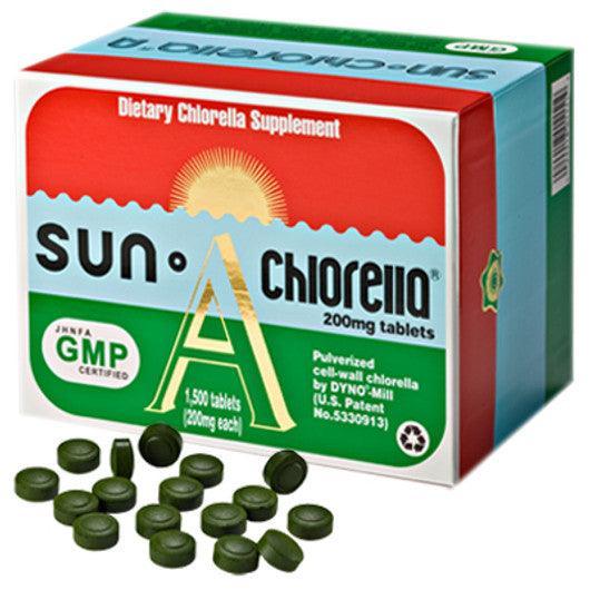 Sun Chlorella A 200mg (5 Packs of 300 tablets each) Village Vitamin Store