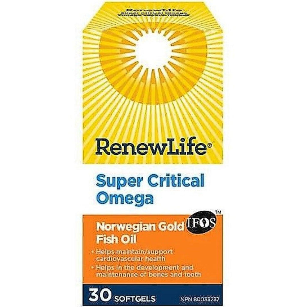 Renew Life Super Critical Omega 30 Softgels Supplements - EFAs at Village Vitamin Store