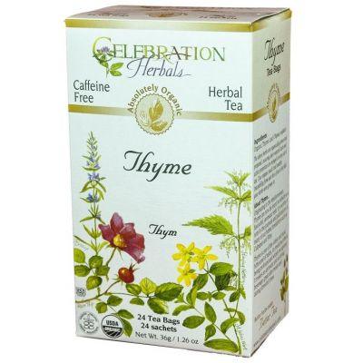 Celebration Herbals Thyme Leaf 24 Tea Bags Food Items at Village Vitamin Store