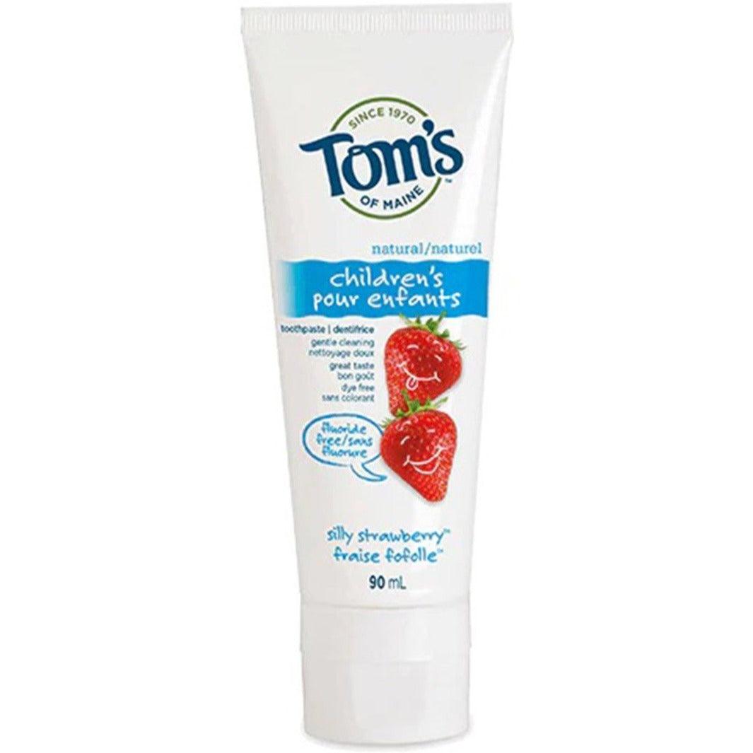 Tom's Of Maine Toothpaste Fluoride-Free Silly Strawberry 90mL Toothpaste at Village Vitamin Store