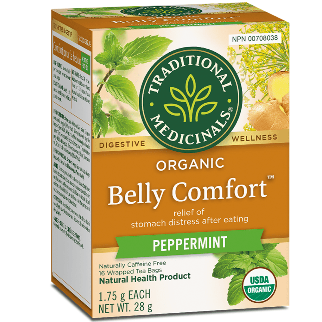 Traditional Medicinals Belly Comfort Peppermint 16 Tea Bags Food Items at Village Vitamin Store