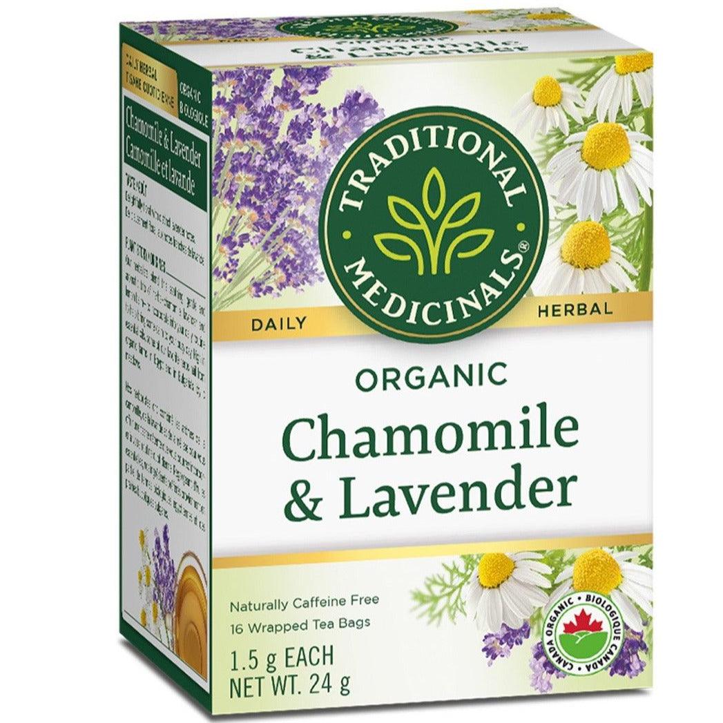 Traditional Medicinals Organic Chamomile & Lavender 16 Tea Bags Food Items at Village Vitamin Store