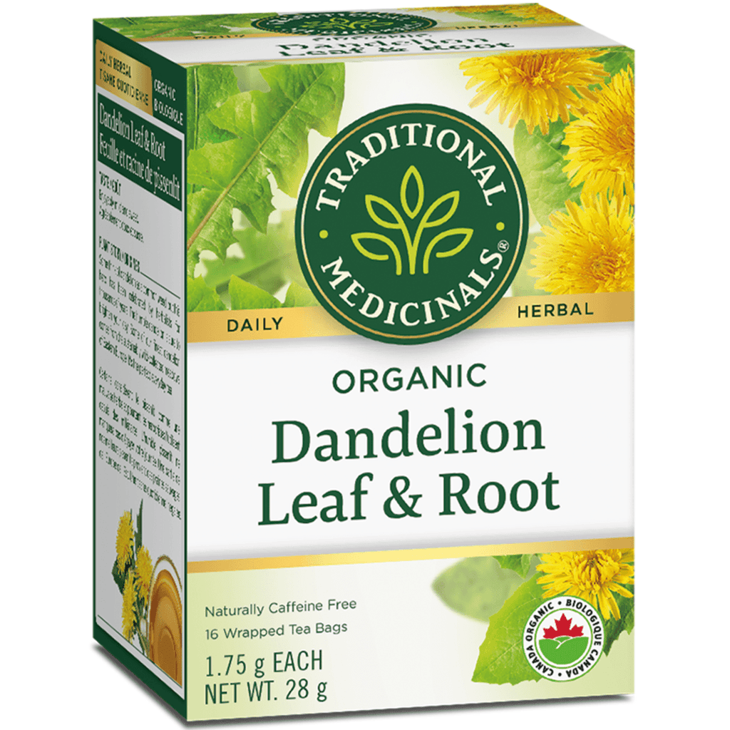 Teas Traditional Medicinals Organic Dandelion Leaf & Root 16 Tea Bags Traditional Medicinals