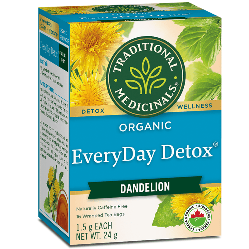 Traditional Medicinals Organic Everyday Detox Dandelion 16 Tea Bags Food Items at Village Vitamin Store
