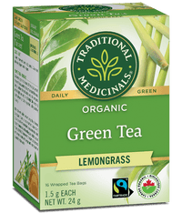 Traditional Medicinals Organic Green Tea Lemongrass 16 Bags Food Items at Village Vitamin Store