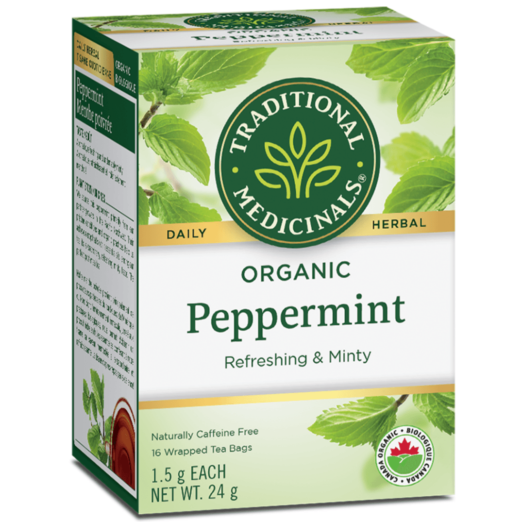 Traditional Medicinals Organic Peppermint 16 Tea Bags Food Items at Village Vitamin Store