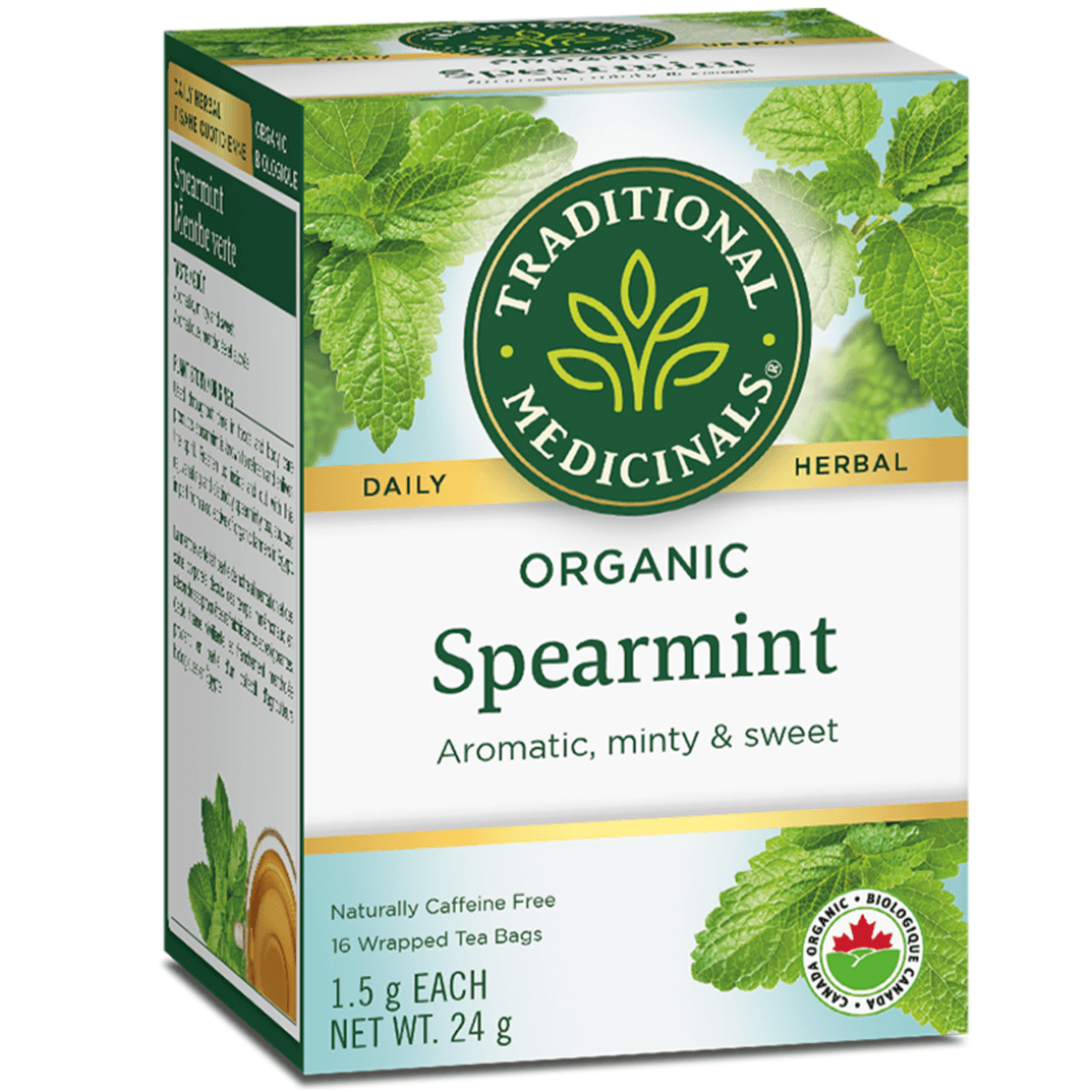 Traditional Medicinals Organic Spearmint 16 Tea Bags Food Items at Village Vitamin Store