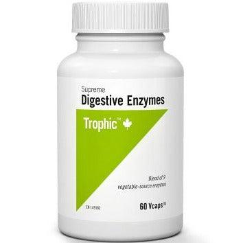 Trophic Supreme Digestive Enzymes 60 Veggie Caps Supplements - Digestive Enzymes at Village Vitamin Store
