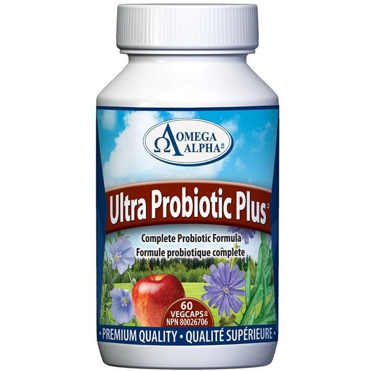 Omega Alpha Ultra Probiotic Plus 60 Veggie Caps Supplements - Probiotics at Village Vitamin Store
