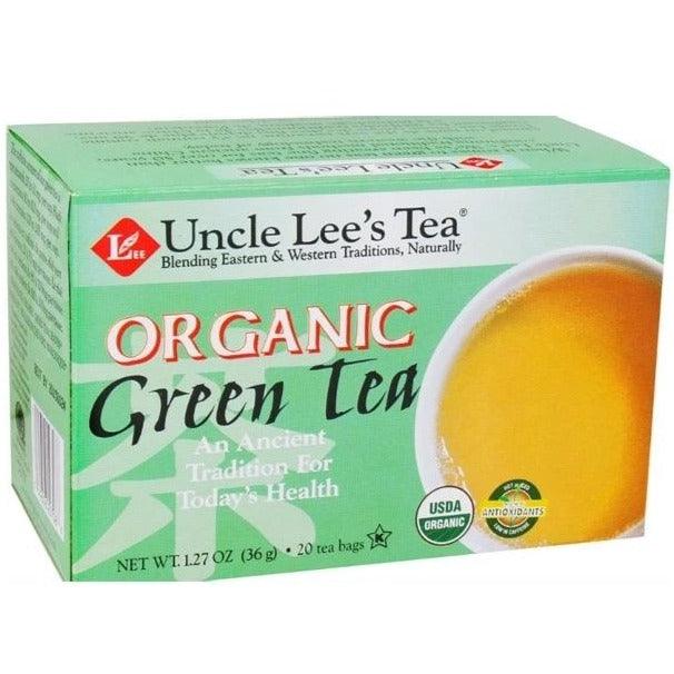 Uncle Lee Organic Green Tea 20 Tea Bags Food Items at Village Vitamin Store