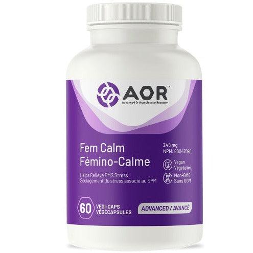 AOR Fem Calm 60 Veggie Caps Supplements - Hormonal Balance at Village Vitamin Store