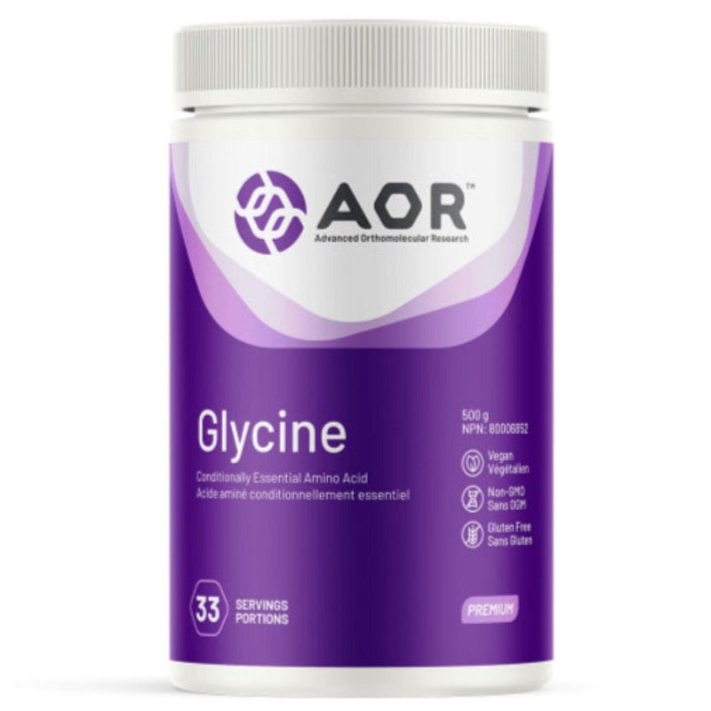AOR Glycine 500g 33 Servings Supplements - Amino Acids at Village Vitamin Store