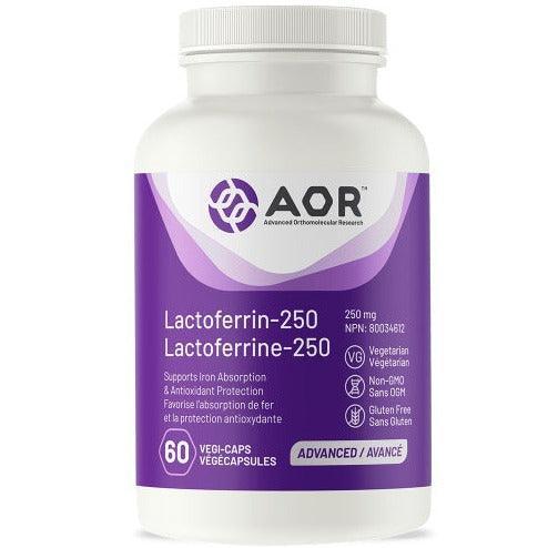 AOR Lactoferrin-250 250mg 60 Veggie Caps Minerals - Iron at Village Vitamin Store