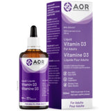 AOR Vitamin D3 Liquid (Adult) 1000IU 100mL Vitamins - Vitamin D at Village Vitamin Store