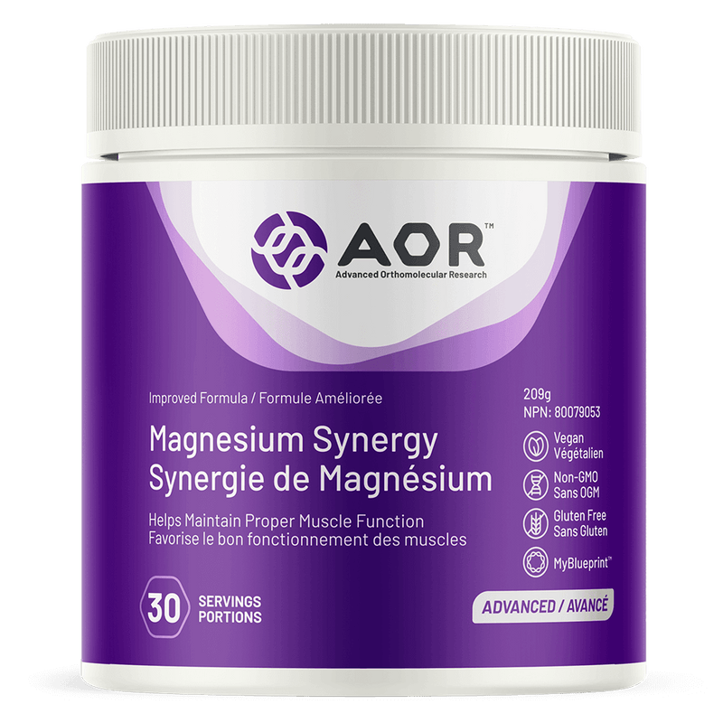 AOR Magnesium Synergy 30 Servings 209g Minerals - Magnesium at Village Vitamin Store