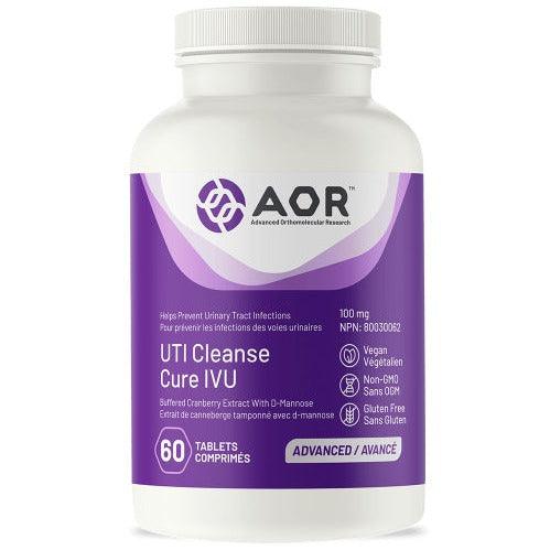 AOR UTI Cleanse Now with Cranberry 60 Tabs Supplements - Bladder & Kidney Health at Village Vitamin Store