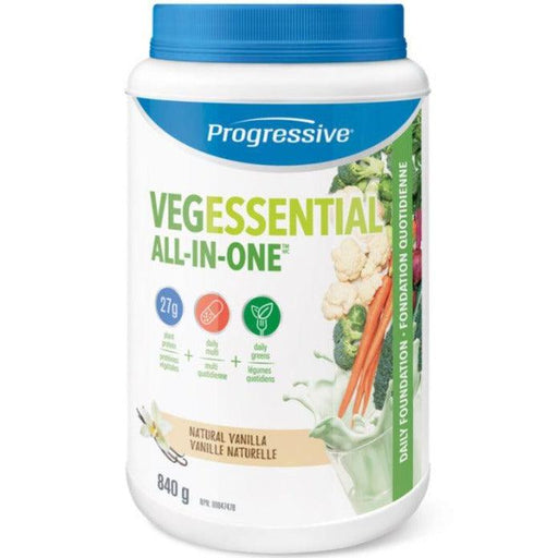 Progressive VegEssential All in One Natural Vanilla 840G Supplements - Protein at Village Vitamin Store