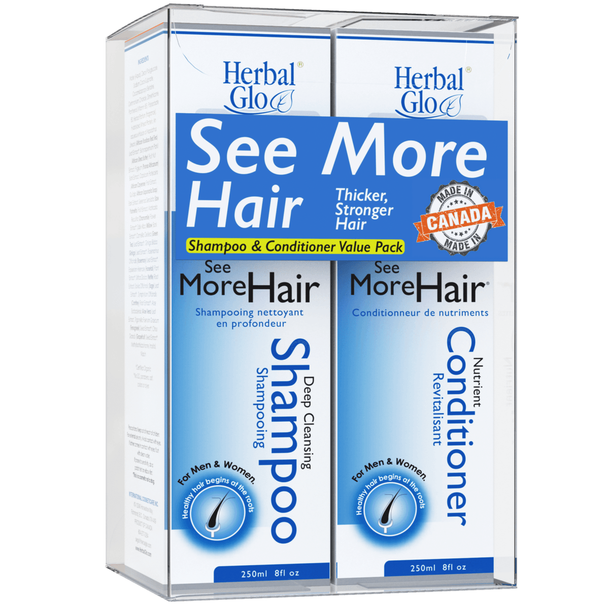 Herbal Glo See Hair More Shampoo & Conditioner Combo Pack Hair Care at Village Vitamin Store
