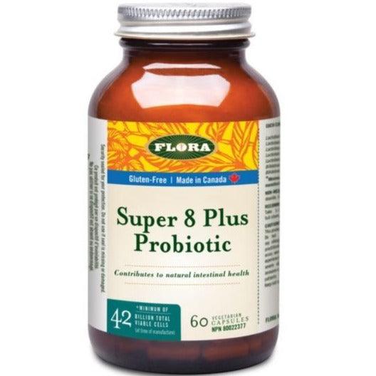 Flora Super 8 Plus Probiotic 42 Billion 60 Veggie Caps Supplements - Probiotics at Village Vitamin Store