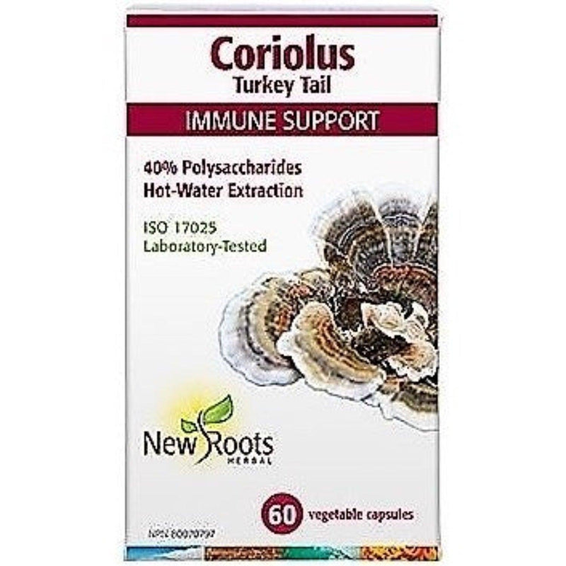 New Roots Coriolus 500 mg 60 Veggie Caps Supplements - Immune Health at Village Vitamin Store