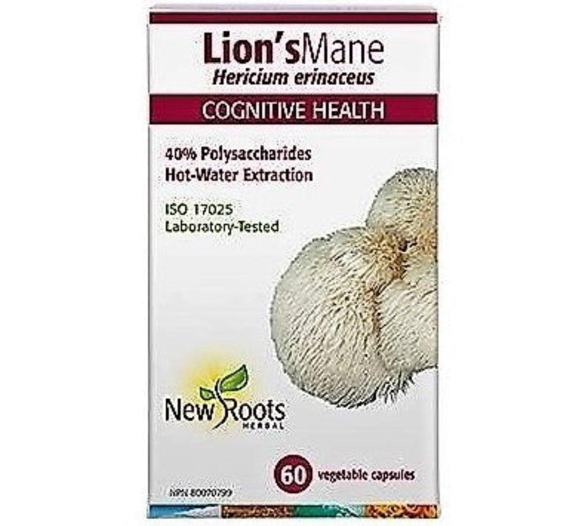 New Roots Lion's Mane 500mg 60 Caps Supplements - Cognitive Health at Village Vitamin Store