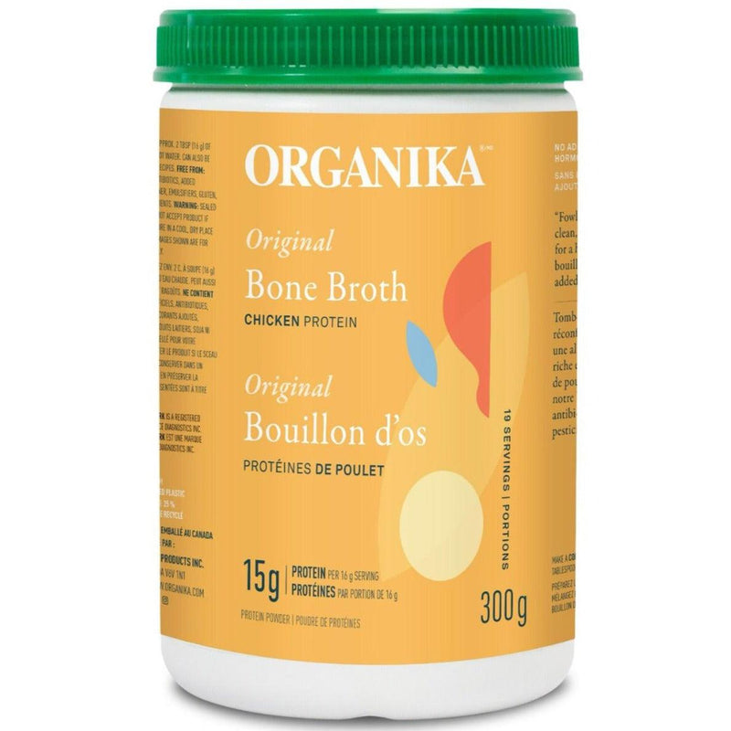 Organika Bone Broth Chicken Protein Powder Original 300gms Supplements - Protein at Village Vitamin Store
