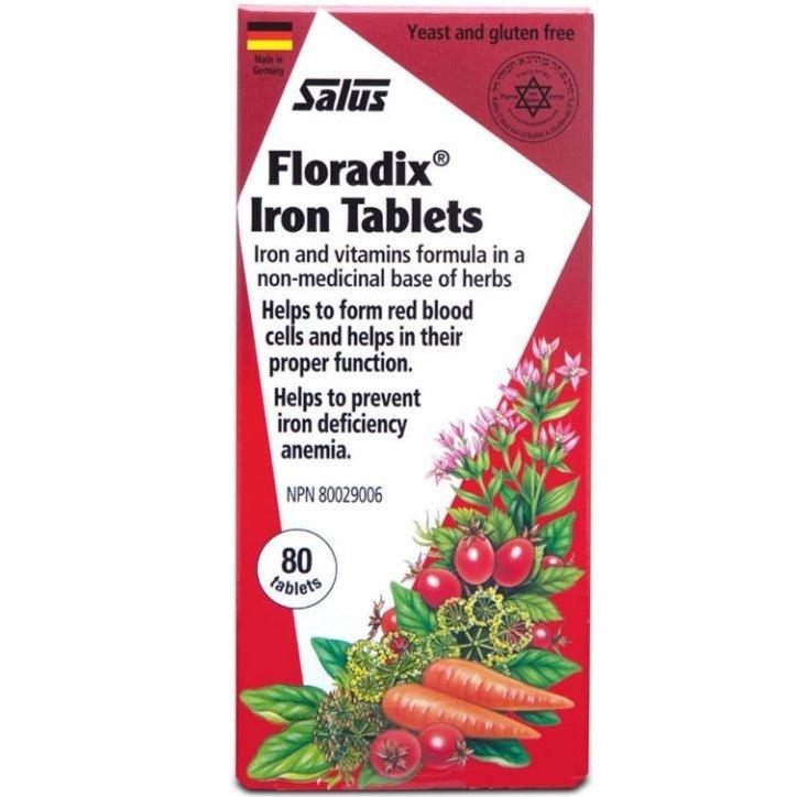 Floradix Iron 80 Tabs Minerals - Iron at Village Vitamin Store