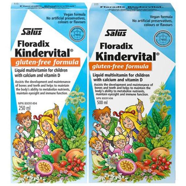 Salus Kindervital Multivitamin for Children Bonus Pack (500ML+250ML) Supplements - Kids at Village Vitamin Store
