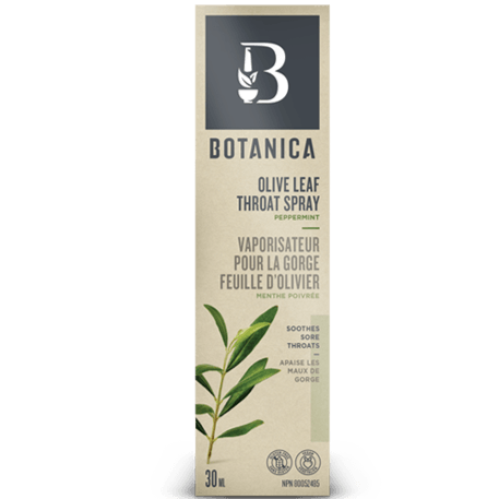 Botanica Olive Leaf Throat Spray 30ml Cough, Cold & Flu at Village Vitamin Store