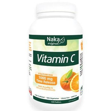 NAKA Time Release Vitamin C Rose Hips and Citrus Bioflavonoids Vitamins - Vitamin C at Village Vitamin Store
