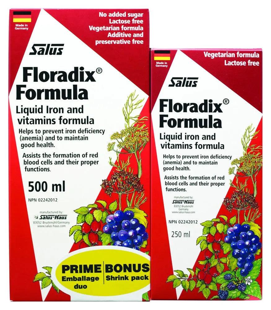 Salus Floradix Formula Bonus Pack(500ml + 250ml) Supplements at Village Vitamin Store